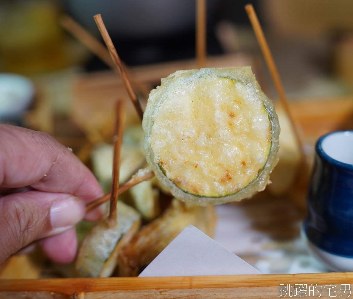 [花蓮美食]冉冉Yukkuri-花蓮居酒屋靜謐氣氛有質感、大推蔬菜、鬼頭刀天婦羅炸串、居然還能吃到王將餃子，花蓮寵物友善餐廳