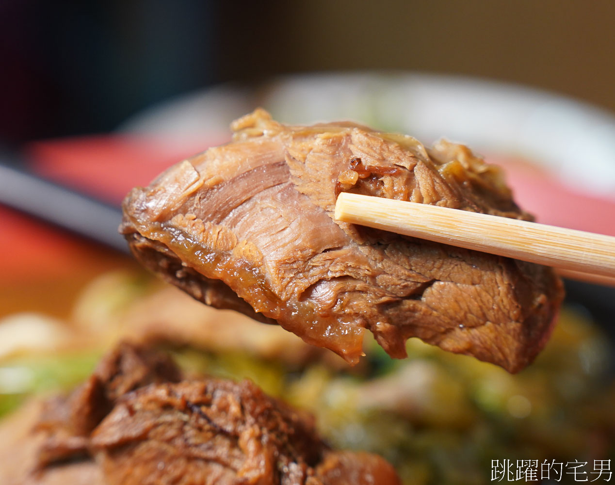 [花蓮美食]老古牛肉麵-千萬別點大碗! 稻田旁邊30年大份量牛肉麵多到吃不完，滷味超濃郁必吃，吉安美食