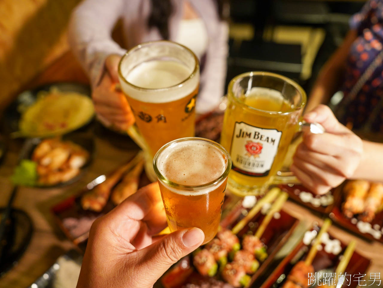 [永和美食]老串角居酒屋永和店-必吃和牛串燒、超大鮭魚肚爽度超滿，永和居酒屋高評價生意超好，老串角居酒屋菜單