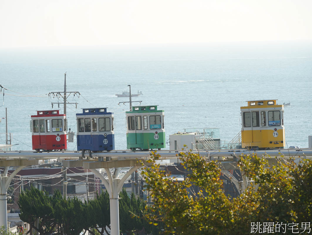 釜山必去景點「海雲台天空膠囊列車」釜山海雲台天空膠囊列車全攻略！夢幻拍照點+省錢技巧，絕美海景青沙浦天空步道、 海雲台沙灘，路線選擇青沙浦站搭乘到尾浦站、釜山膠囊列車門票怎麼買最便宜?