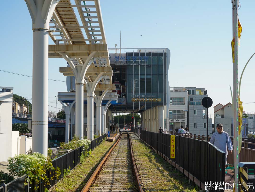 釜山必去景點「海雲台天空膠囊列車」釜山海雲台天空膠囊列車全攻略！夢幻拍照點+省錢技巧，絕美海景青沙浦天空步道、 海雲台沙灘，路線選擇青沙浦站搭乘到尾浦站、釜山膠囊列車門票怎麼買最便宜?